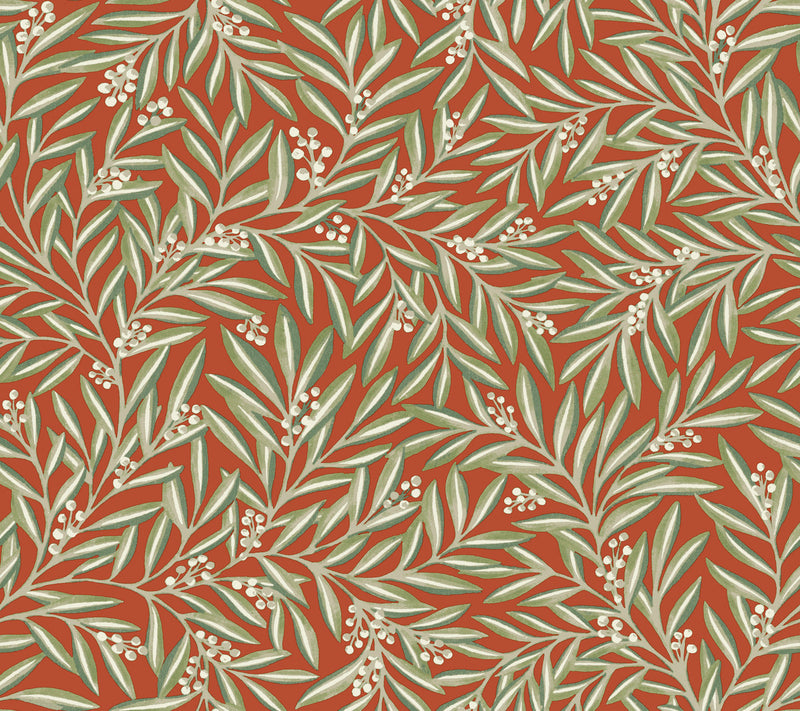 media image for Rowan Rust Wallpaper from the Arts and Crafts Collection by Ronald Redding 281