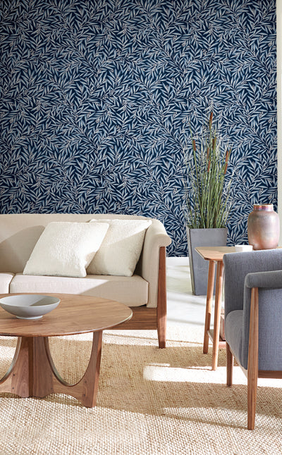 product image for Rowan Navy Wallpaper from the Arts and Crafts Collection by Ronald Redding 32