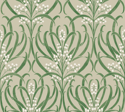 product image of sample calluna linen white wallpaper from the arts and crafts collection by ronald redding 1 53