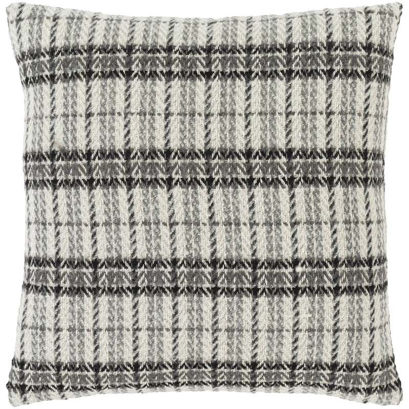 media image for Adam ADM-001 Woven Pillow in White & Medium Gray by Surya 243
