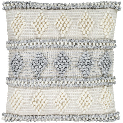 product image of Anders ADR-006 Hand Woven Square Pillow Cream & Medium Gray by Surya 585