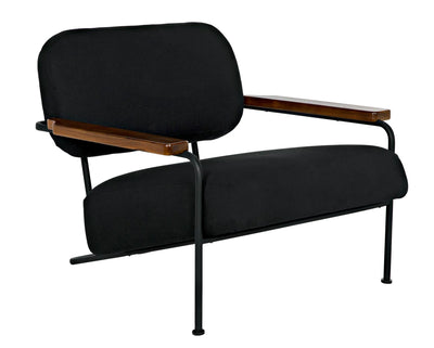 product image for zeus chair with black cotton fabric by noir new ae 229 1 75