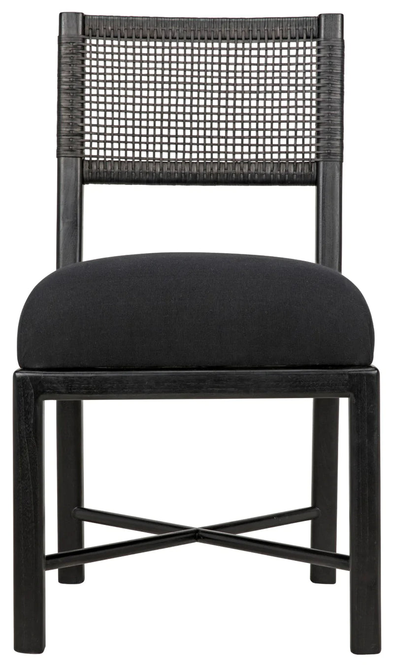 media image for lobos chair in charcoal black design by noir 2 289