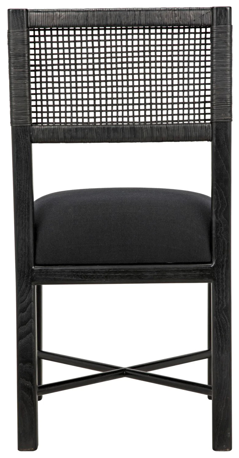 media image for lobos chair in charcoal black design by noir 4 261