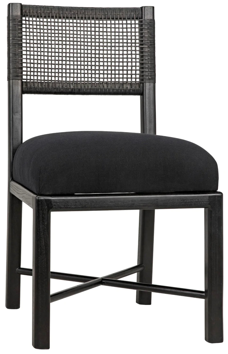 media image for lobos chair in charcoal black design by noir 1 263