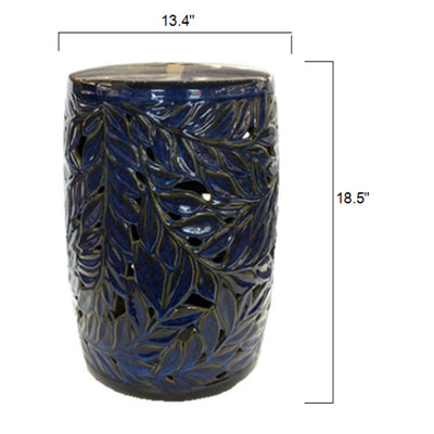 product image for achilles indoor outdoor ceramic garden stool by surya aeh 001 7 96