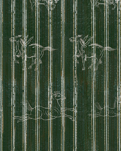 product image of sample a fable wallpaper in evergreen from the complementary collection by mind the gap 1 547
