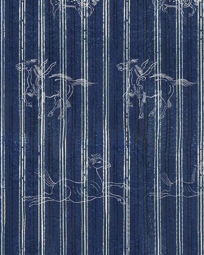 product image of sample a fable wallpaper in indigo from the complementary collection by mind the gap 1 567