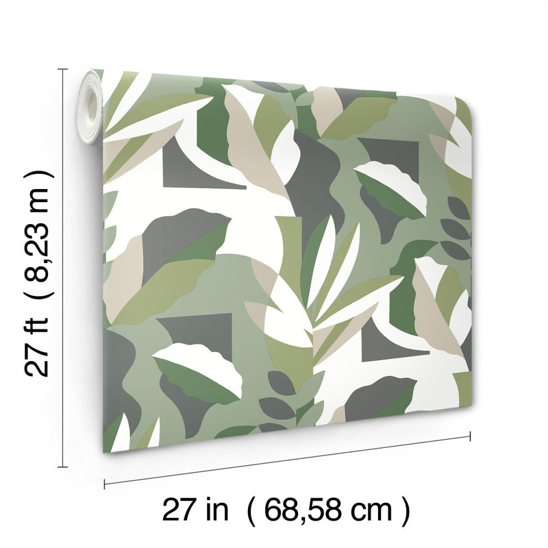 media image for Papier Colle Wallpaper in Green 289