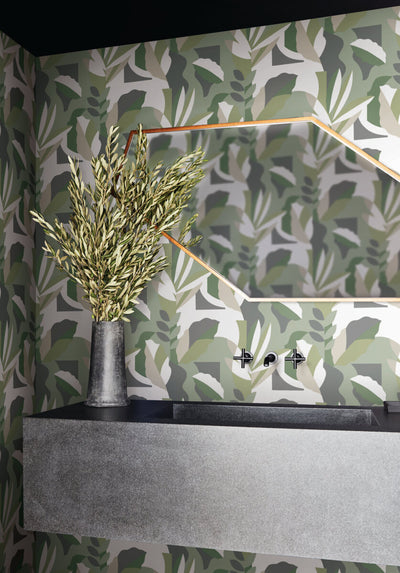 product image for Papier Colle Wallpaper in Green 46