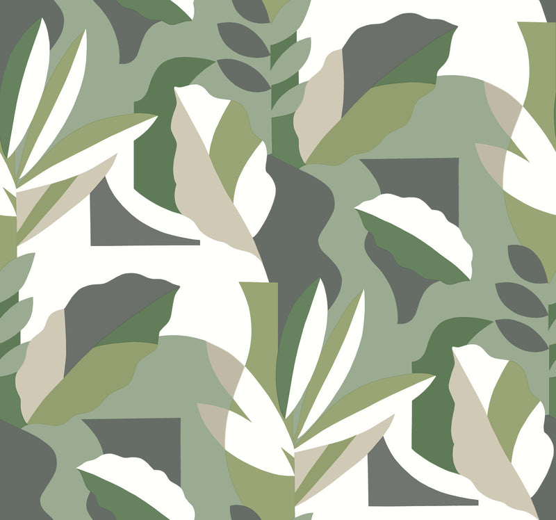media image for Papier Colle Wallpaper in Green 277