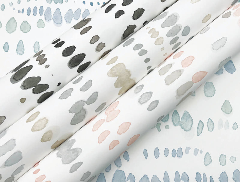 media image for Dewdrops Wallpaper in Black & Taupe 266