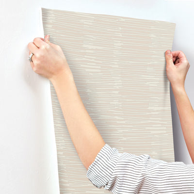 product image for Water Reed Thatch Wallpaper in Clay & Silver 84