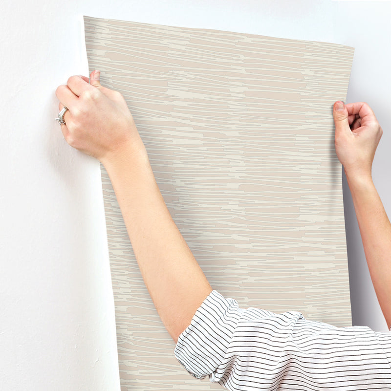media image for Water Reed Thatch Wallpaper in Clay & Silver 269