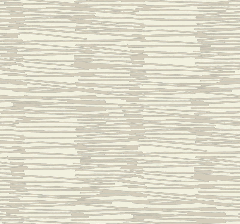 media image for Water Reed Thatch Wallpaper in Linen & Silver 276