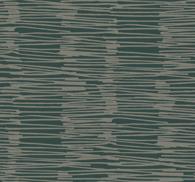 product image of Water Reed Thatch Wallpaper in Forest & Silver 56