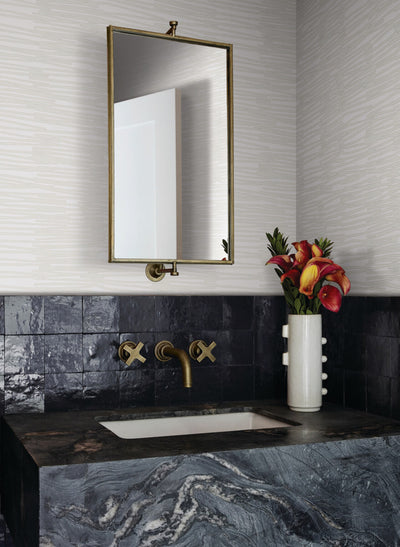 product image for Water Reed Thatch Wallpaper in Ivory & Glint 99