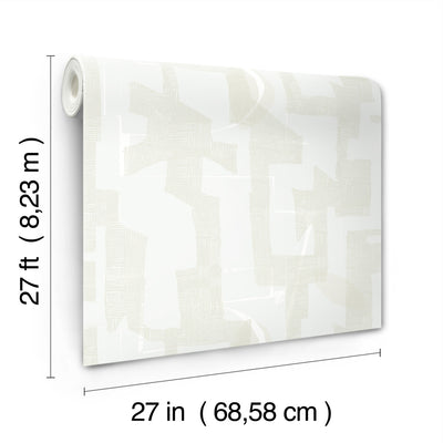 product image for Modern Tribal Wallpaper in Dove & Sand 24