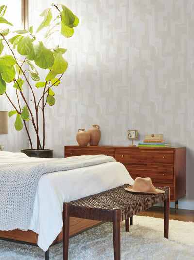 product image for Modern Tribal Wallpaper in Dove & Sand 91