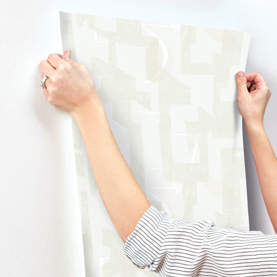 product image for Modern Tribal Wallpaper in Dove & Sand 28