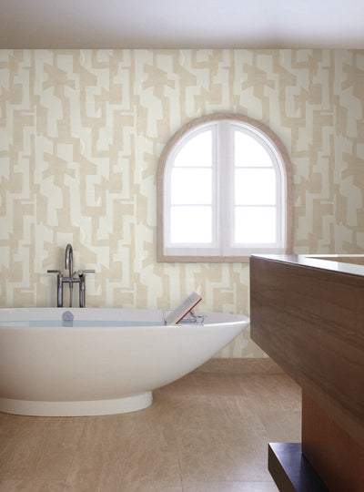 product image for Modern Tribal Wallpaper in Caramel & Cream 18