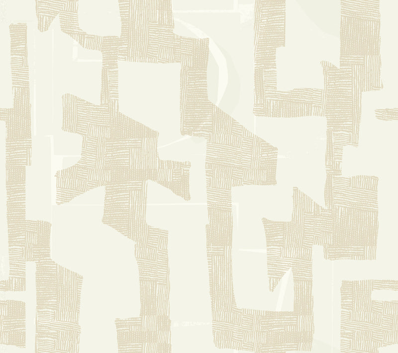 media image for Modern Tribal Wallpaper in Caramel & Cream 246