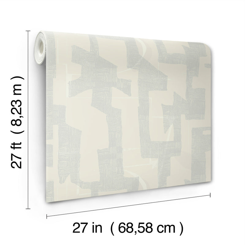 media image for Modern Tribal Wallpaper in Neutral & Grey 244