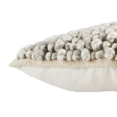 product image for Kaz Textured Pillow in Light Gray by Jaipur Living 2