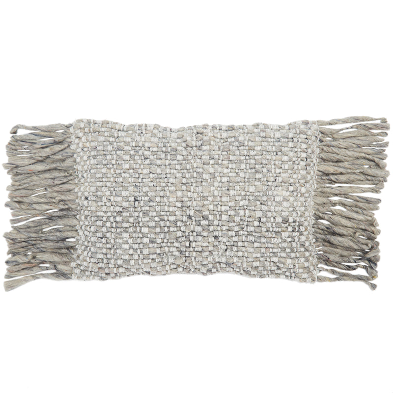 media image for Cilo Textured Pillow in Light Gray & Ivory by Jaipur Living 266