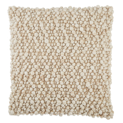 product image for Kaz Textured Pillow in Beige by Jaipur Living 73