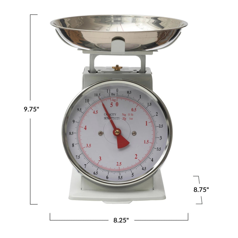 media image for metal stainless steel scale w removable tray by bd edition ah2623 4 220