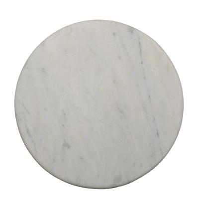 product image for marble pedestal w acacia wood base by bd edition ah2687 2 49