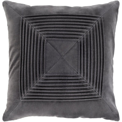 product image of Akira AKA-004 Velvet Pillow in Charcoal by Surya 51
