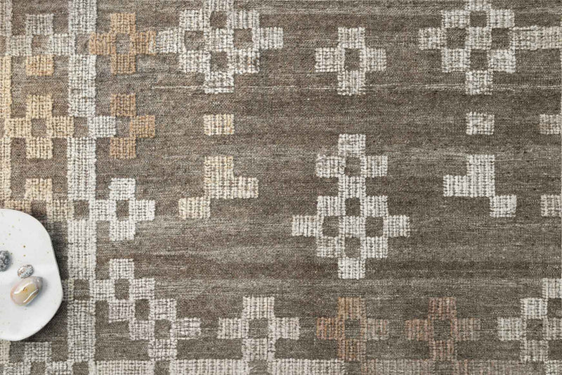 media image for Akina Rug in Charcoal & Taupe design by Loloi 247