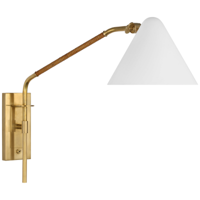 product image for Laken Medium Articulating Wall Light By Visual Comfort Modern Al 2020Hab Nrt Wht 1 39