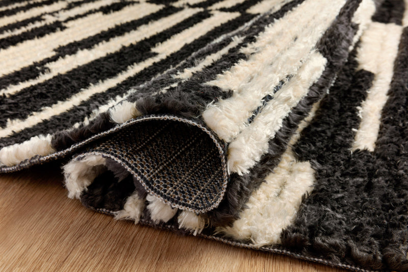 media image for Alice Striped Cream & Charcoal Rug 265
