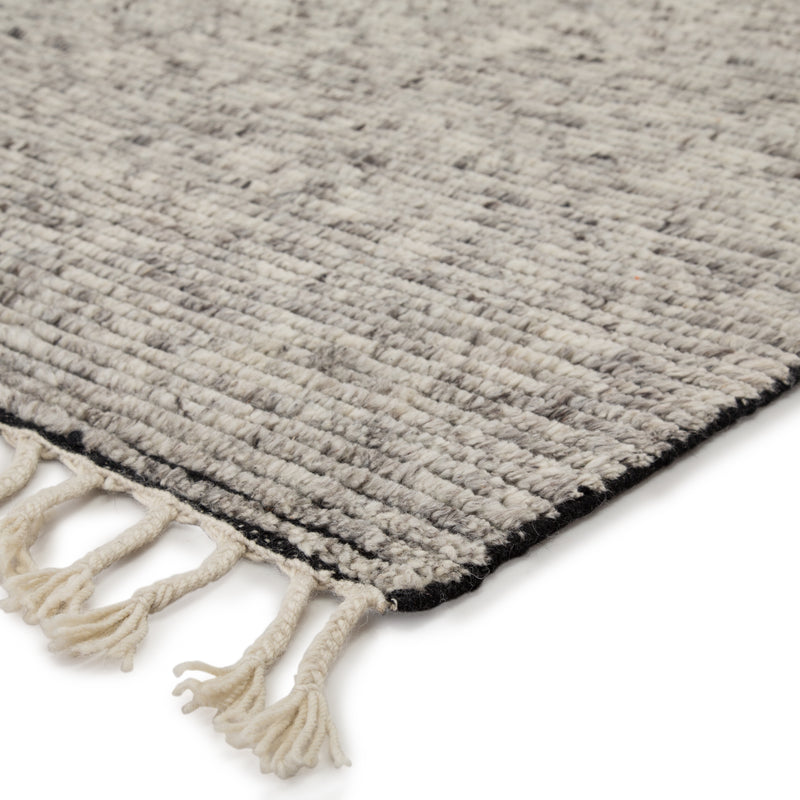 media image for Alpine Hand-Knotted Stripe White & Gray Area Rug 265
