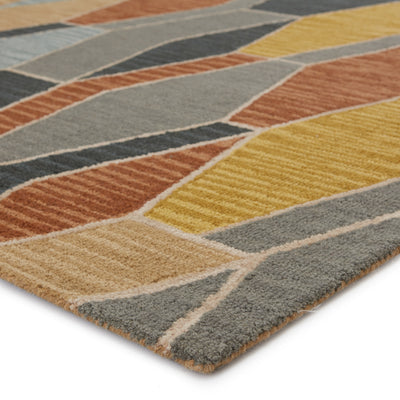product image for sade handmade geometric gray gold area rug by jaipur living 2 8