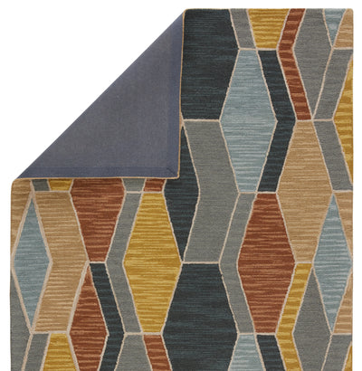 product image for sade handmade geometric gray gold area rug by jaipur living 3 84
