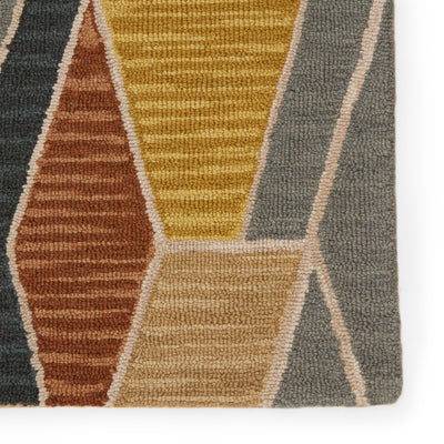 product image for sade handmade geometric gray gold area rug by jaipur living 4 50