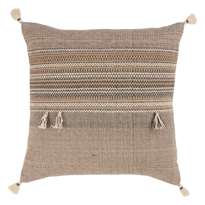 product image for Cainen Stripes Pillow in Brown & Cream 75