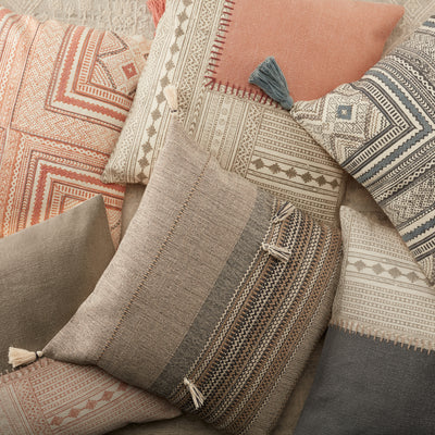 product image for Cainen Stripes Pillow in Brown & Cream 13