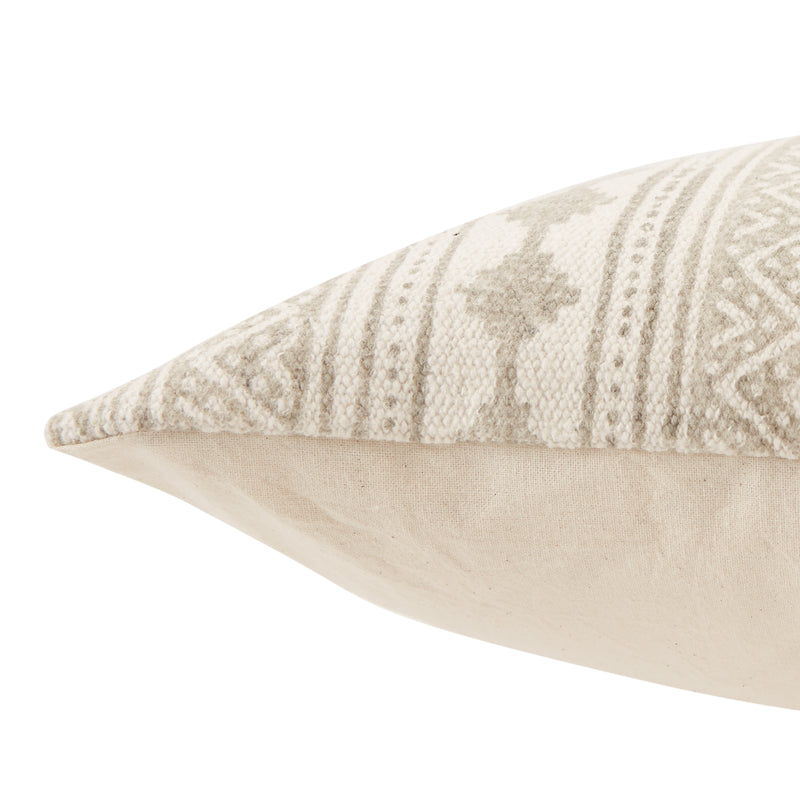 media image for Ayami Tribal Pillow in Gray & Cream 268