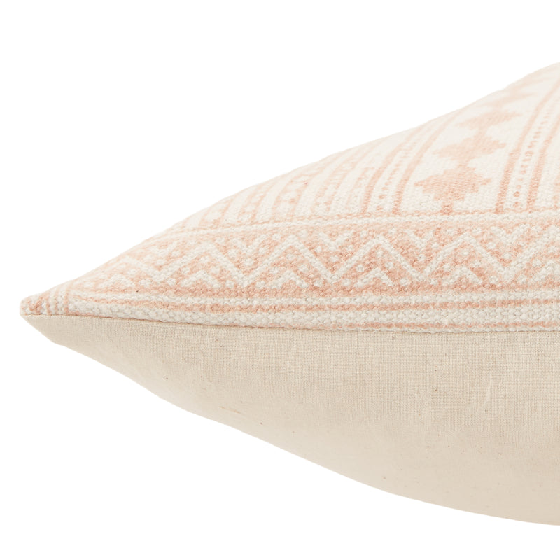 media image for Ayami Tribal Pillow in Light Pink & Gray 270