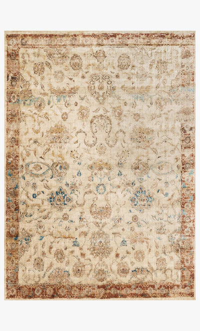 product image for Anastasia Rug in Ivory & Rust design by Loloi 87