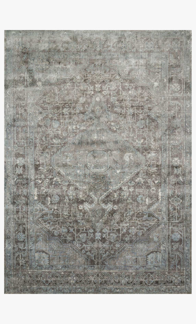 media image for Anastasia Rug in Stone & Blue design by Loloi 266