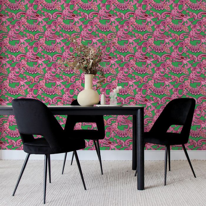 media image for Full Look Self-Adhesive Wallpaper by Alice + Olivia for Tempaper 224