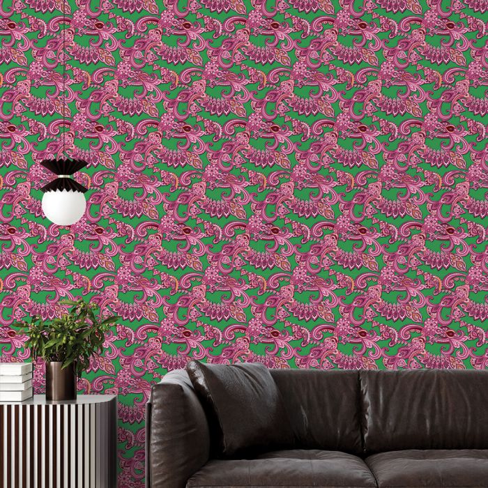 media image for Full Look Self-Adhesive Wallpaper by Alice + Olivia for Tempaper 247