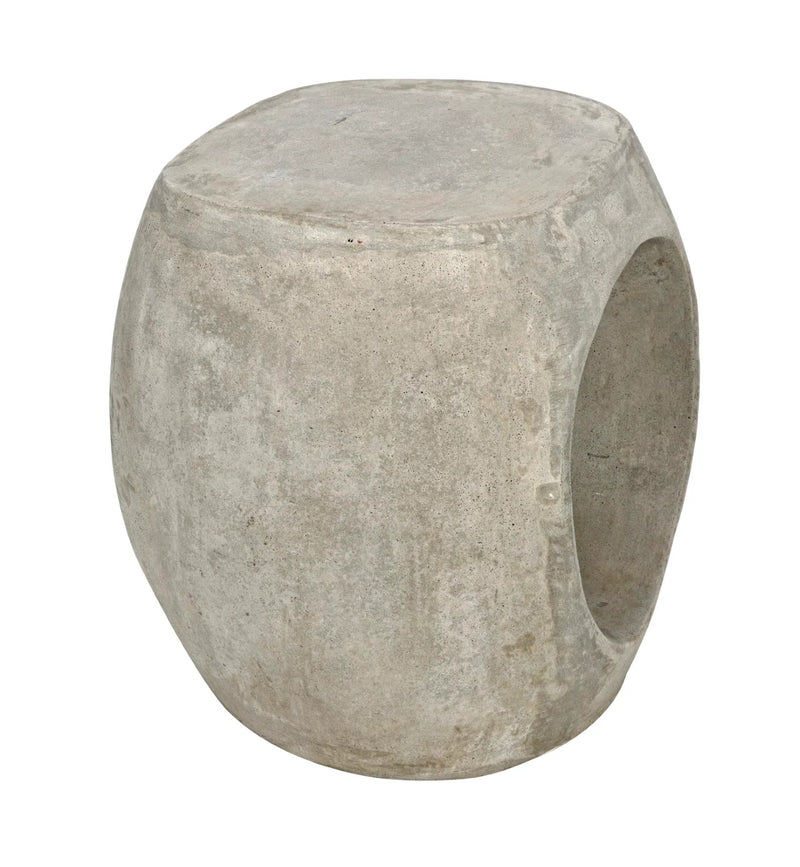 media image for trou side table stool in fiber cement design by noir 6 260