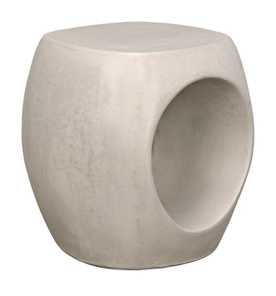 product image of trou side table stool in fiber cement design by noir 1 531